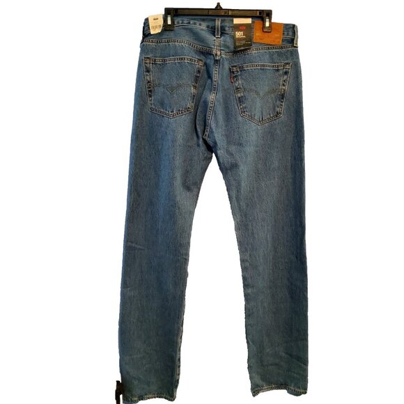 Levi's Premium Men 501 Original Straight Leg Jeans 34x36 Blue NWT - Picture 3 of 11